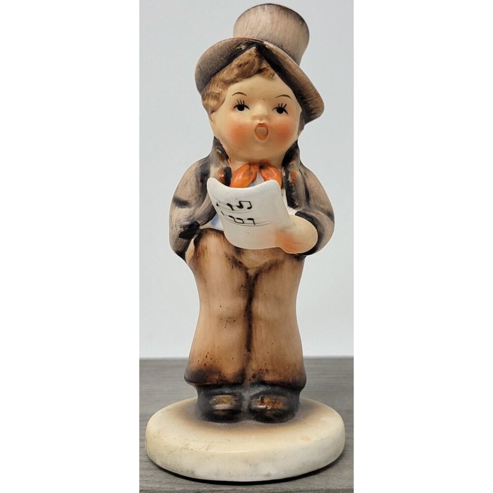 Vintage Napco Little Crooner Top Hat Little Boy Singing 4.5" Figurine
